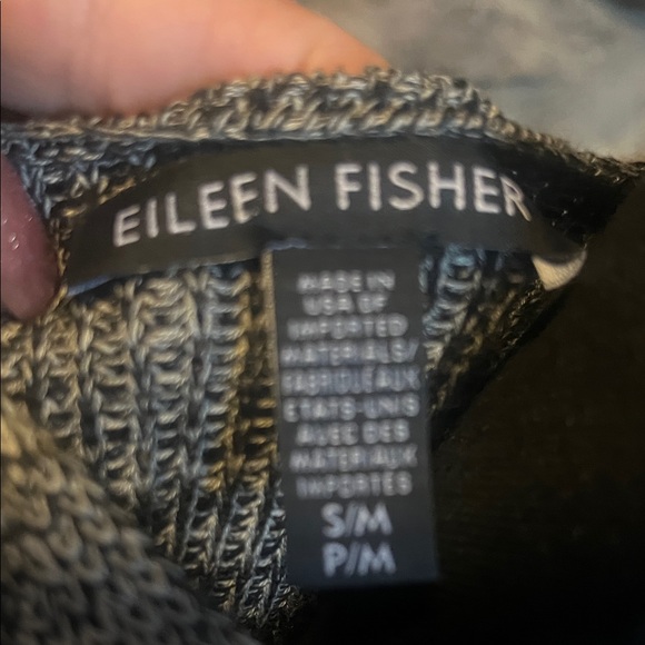 Eileen Fisher Charcoal Knit Cardigan - Picture 3 of 7